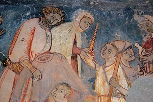 Sânpetru, pictură murală
